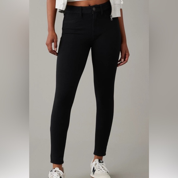 American Eagle Outfitters Black Skinny Jeans - Picture 1 of 6